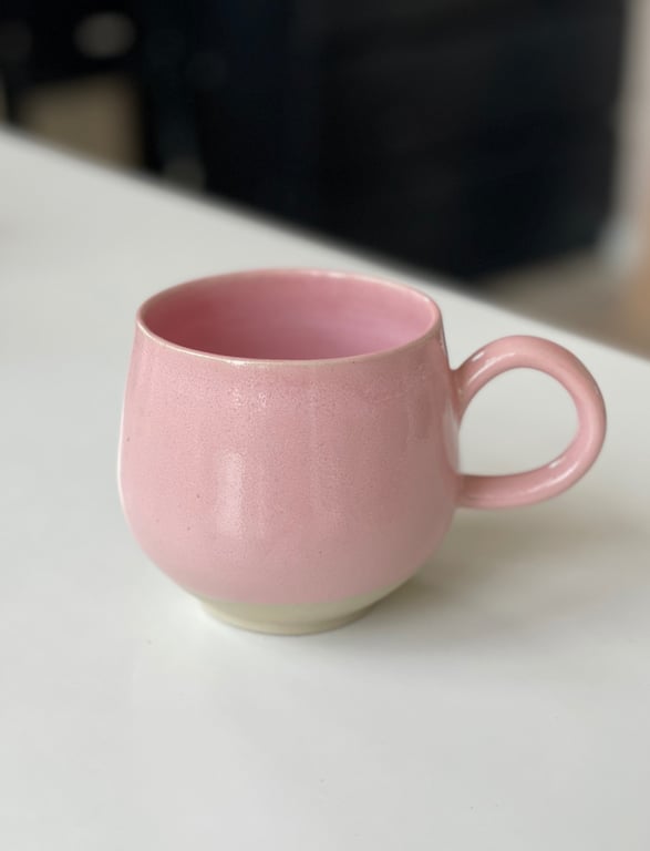 Buttet kop, lyserød