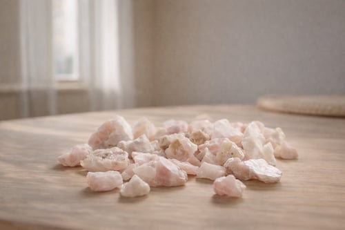 Krystalliseret Rosa Kvarts – Kærlighed & Hjertets Energi (3)