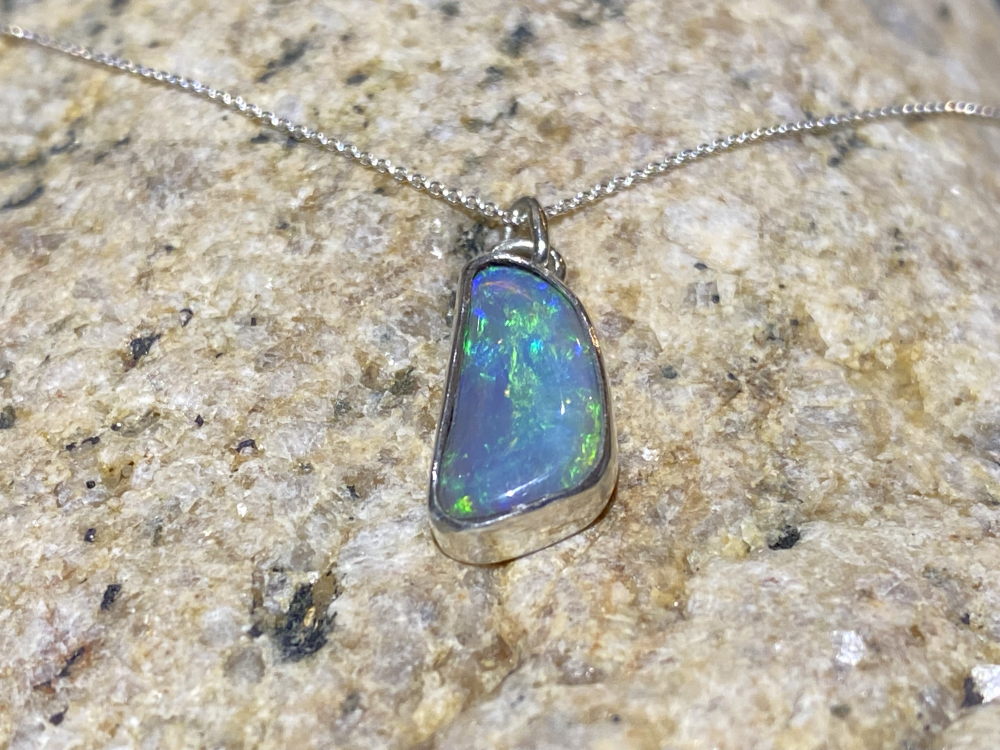 Opal + ring/vedhæng billede 2