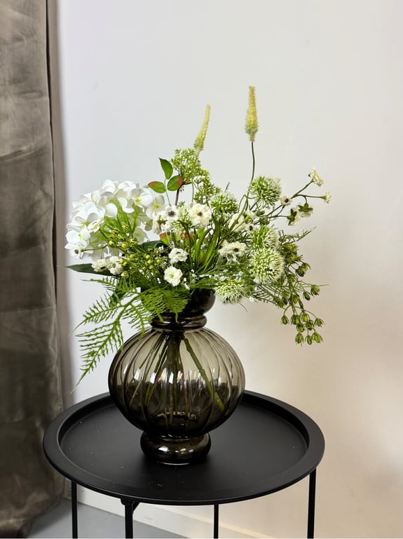 Hvid hortensia buket billede 2