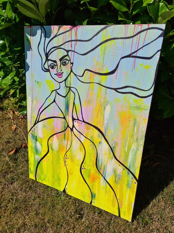 Maleri: Ballerina billede 2