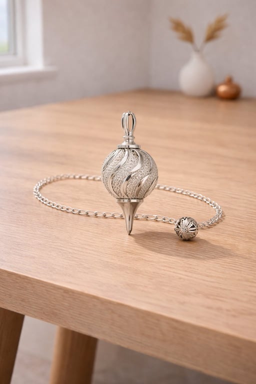 Sfærisk krystal pendul – diamant-effekt billede 2