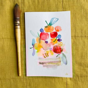 1 Æblekort - mellem  - unika kort  – produktbillede