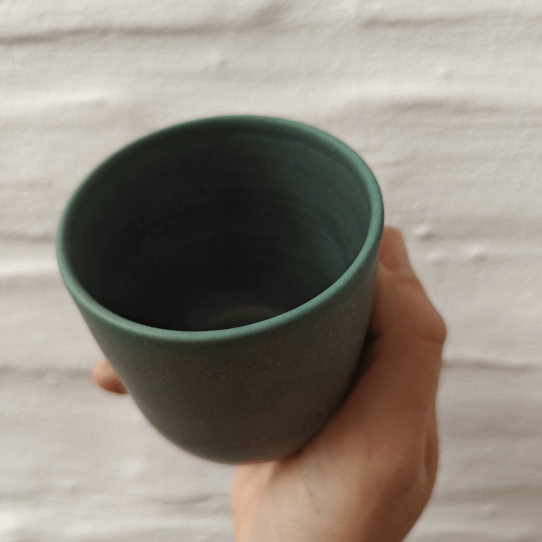 Grøn espresso kop  billede 3