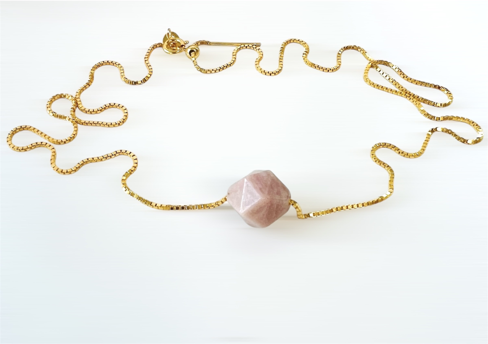 Rhodonit- star cut vedhæng