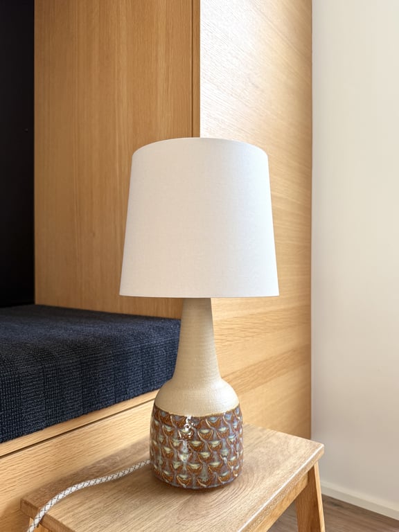 Upcycled vintage bordlampe - Søholm Keramik billede 5