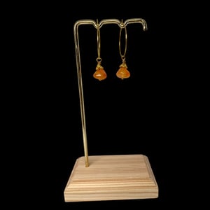 Orange Agate Øreringe  – produktbillede