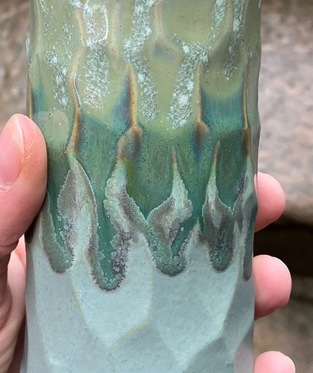 Vase, facetskåret  billede 4