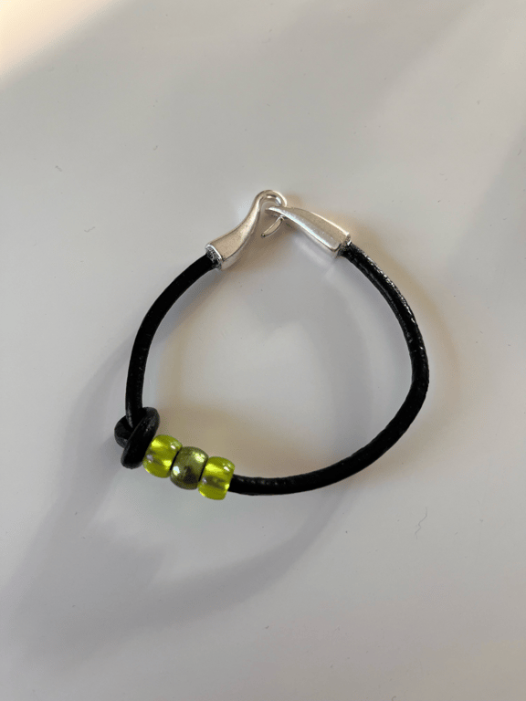 Læder armbånd billede 2