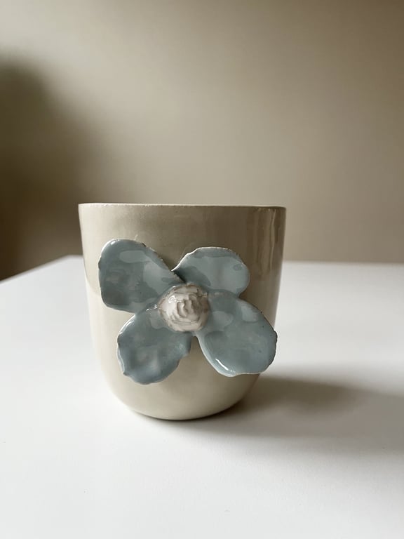 Blå blomsterkop No.12