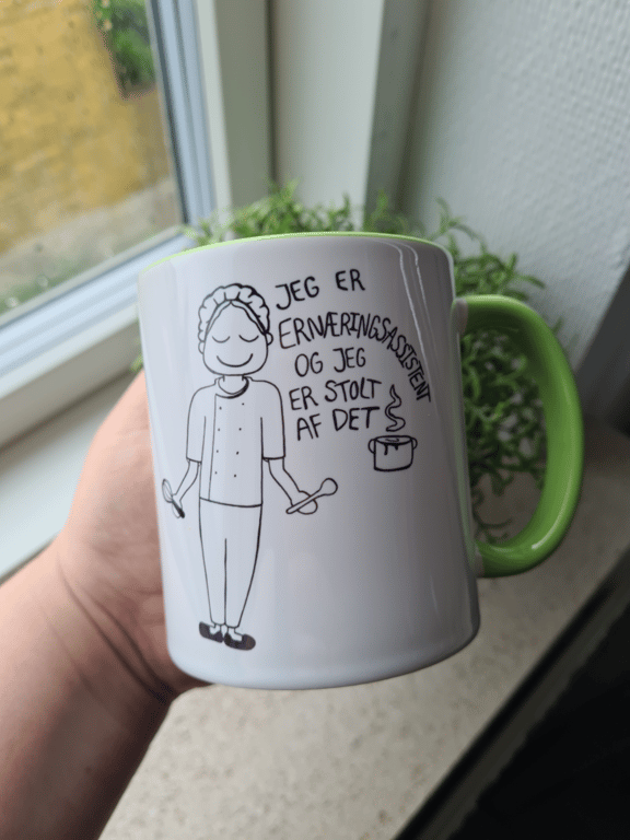 Krus: Jeg er ernæringsassistent og jeg er stolt af det Grøn billede 2