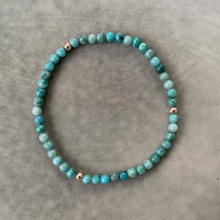 Chrysocolla armbånd 3mm