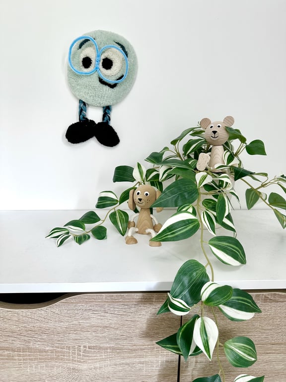 Tuftet vægophæng i uld – Håndlavet til børneværelset  billede 2