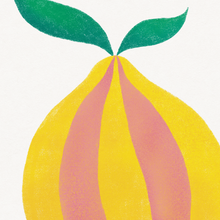 Stribet citron – plakat billede 4