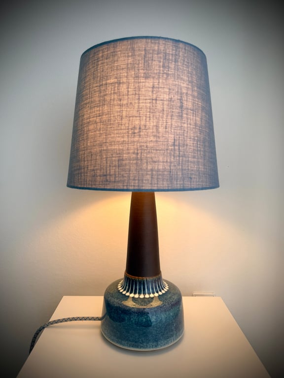 Upcycled vintage bordlampe - Søholm Keramik billede 4