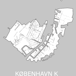 København K A3 plakat – produktbillede