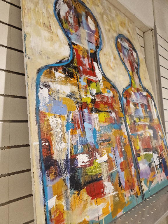 #1243  Maleri 100X130 cm  SOLD billede 2