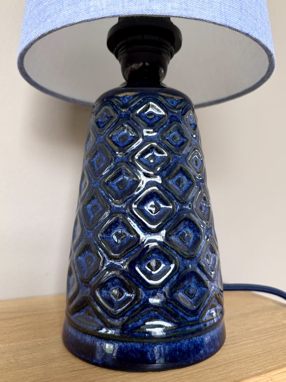 Upcycled vintage bordlampe - L. Hjorth  billede 2