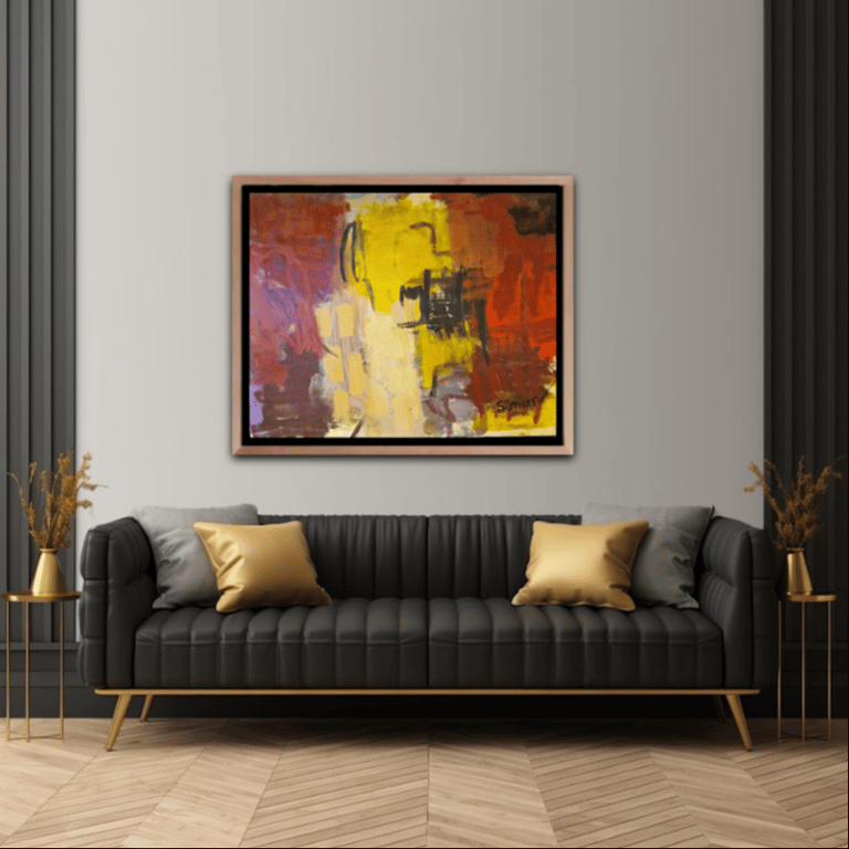 Maleri 80X100cm SOLD billede 2