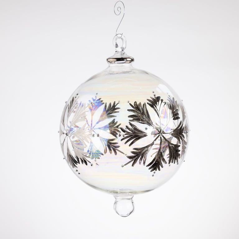 JULEKUGLE DESIGN 1007 KRYSTAL MED GULD ELLER HVIDGULD billede 7