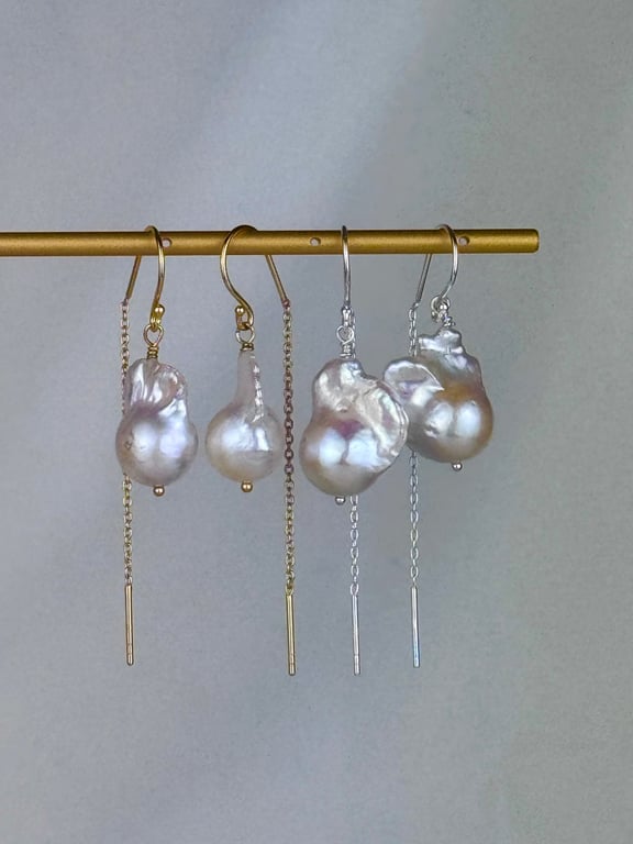 Natacha - Øreringe (Forgyldt Sterling Sølv) billede 2