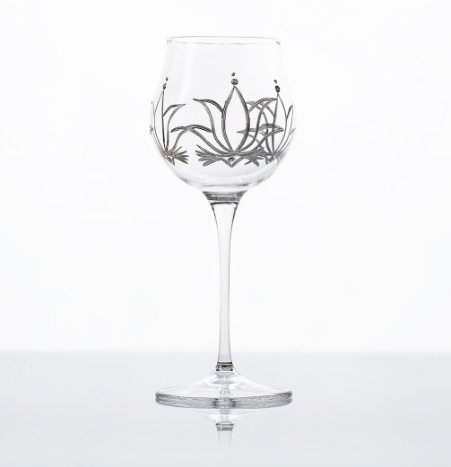 RØDVINSGLAS TEMPLE HVIDGULD 60CL