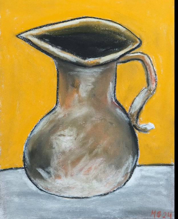 Kande på gul baggrund