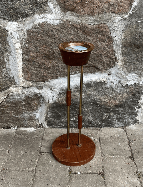 Teak gulv askebæger (1)