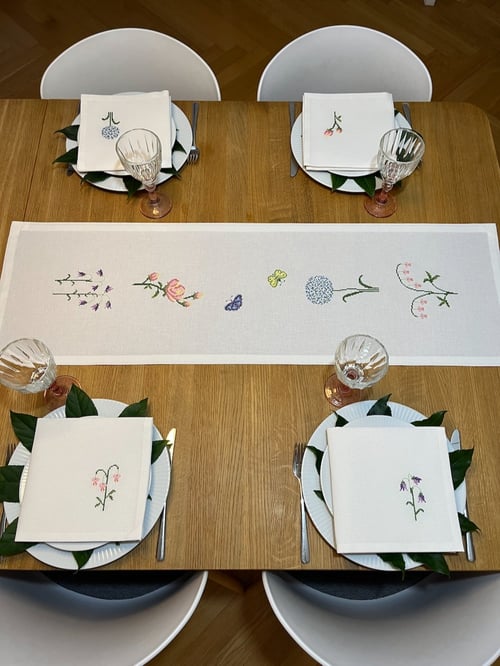 Spring time 2043-2 løber ca. 30 x 100 cm.