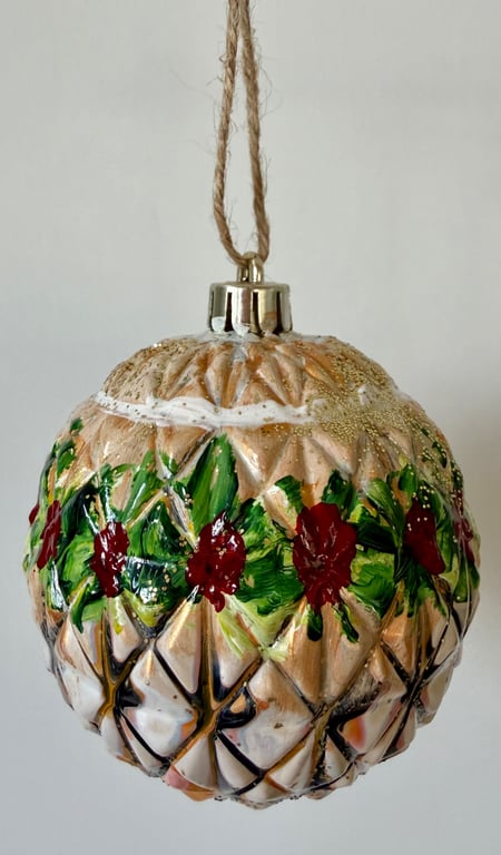 Kunst julekugle 45