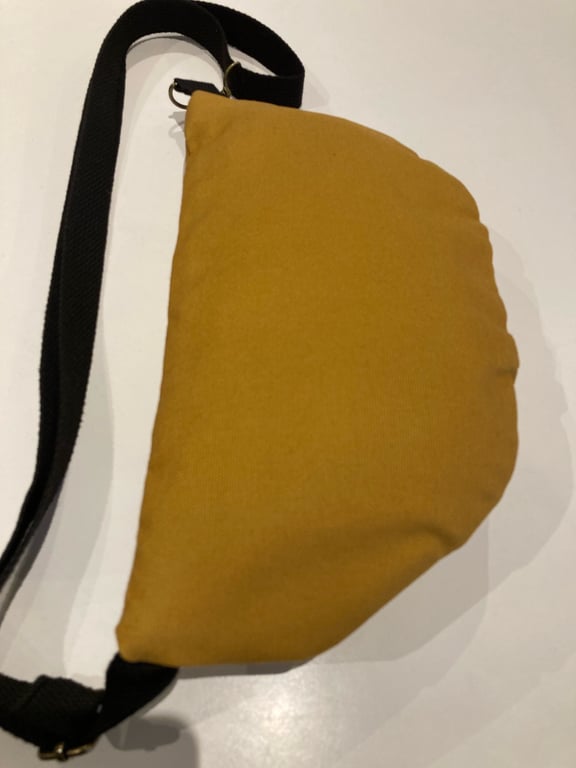 Bumbag i canvas - Karry farve  billede 3