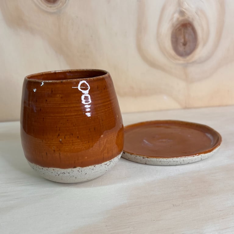 Latte-kop i brun billede 3