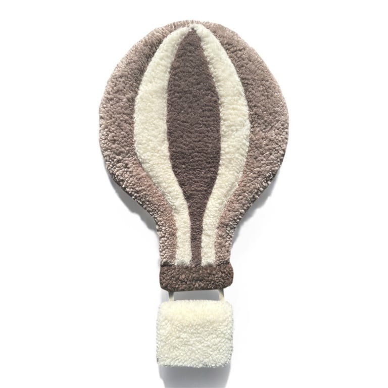 Tuftet luftballon - Håndlavet vægkunst i 100% uld. billede 3