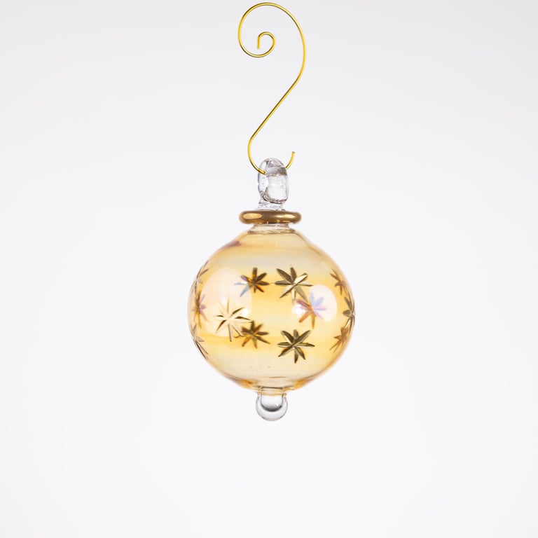 JULEKUGLE DESIGN 1002 GOLDEN MED GULD