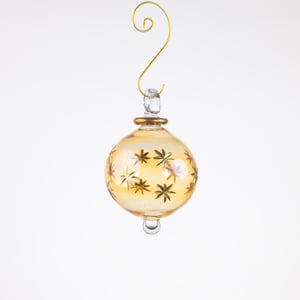 JULEKUGLE DESIGN 1002 GOLDEN MED GULD – produktbillede