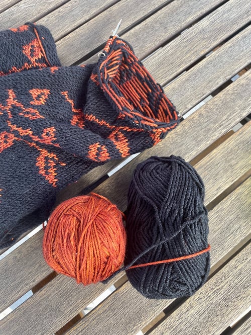 Autumn Leaves Scarf strikkeopskrift (3)