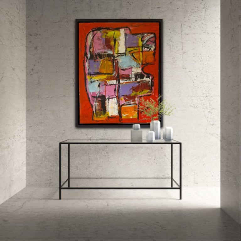 #1167 Maleri 80X100cm SOLD  billede 3