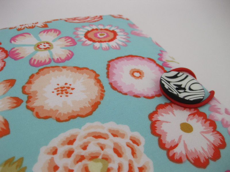 Art Journal - Turkis m/ rosa blomster billede 2