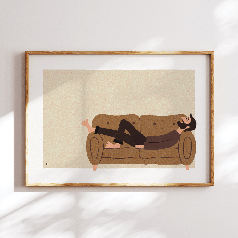 Sofalur – brun – plakat billede 3