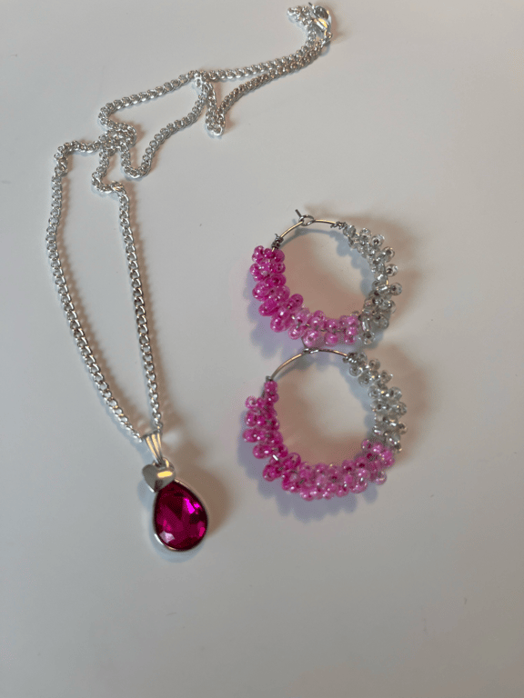 3  Farver i lyserøde og glasperler creole billede 5