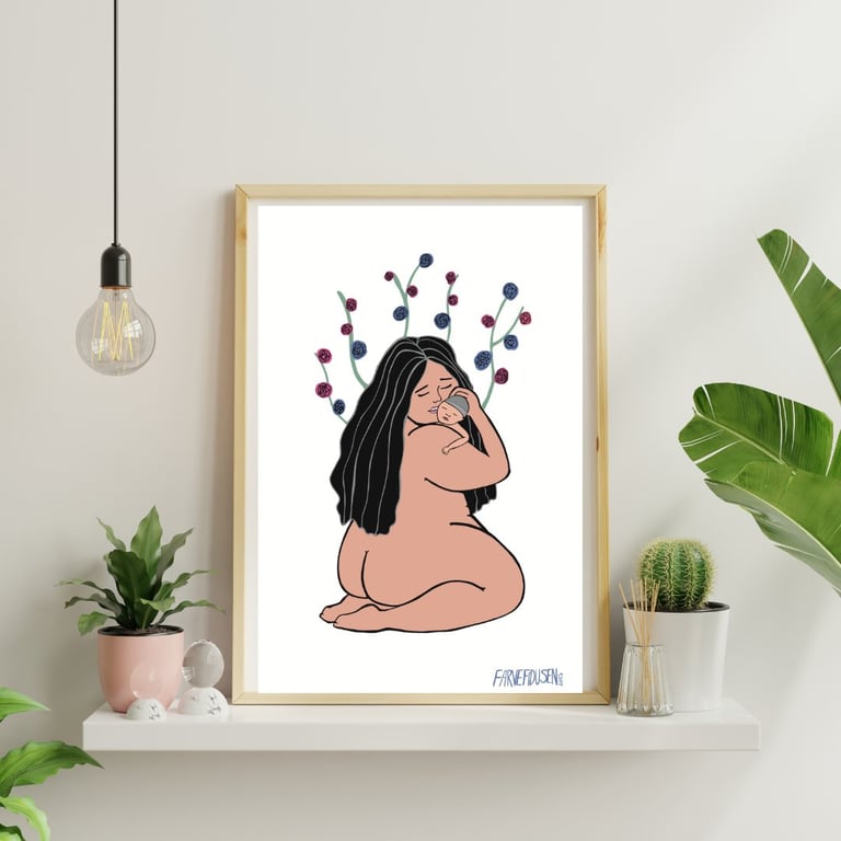 Plakat: Dig og mig Blomst billede 2