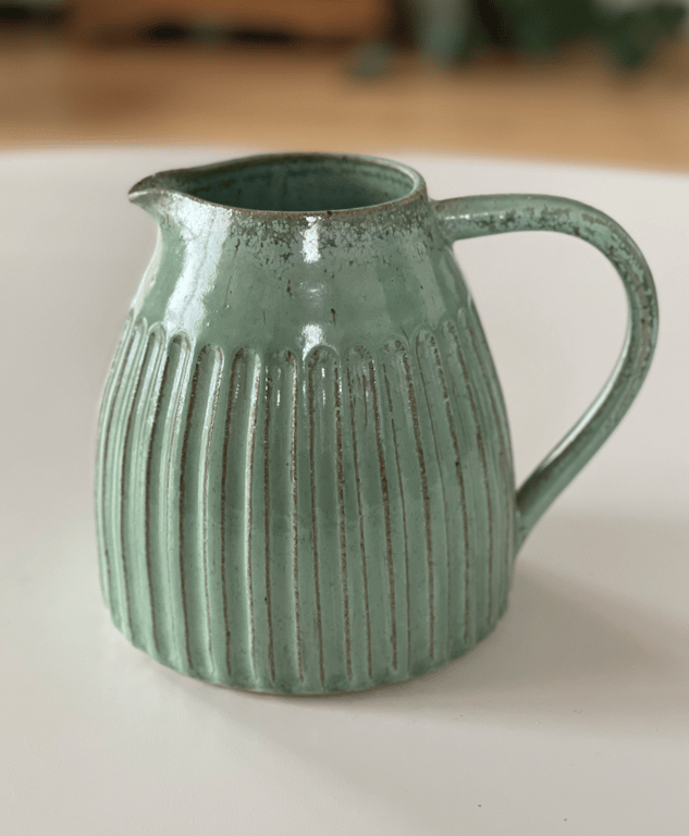 Kande m. riller, kobbergrøn - 1.4 liter