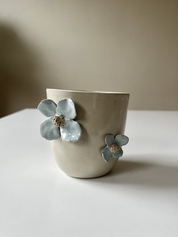 Blå blomsterkop No.7