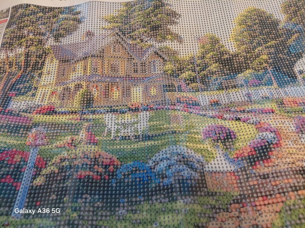 Her er en riget pæne blomsterparke 40×30