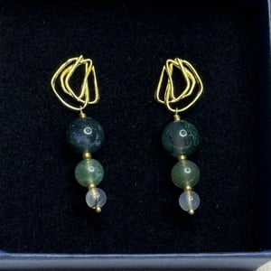 Mira - Øreringe (Forgyldt Sterling Sølv) – produktbillede