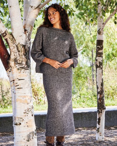 Opskrift - D: Bluse m rullehals og nederdel