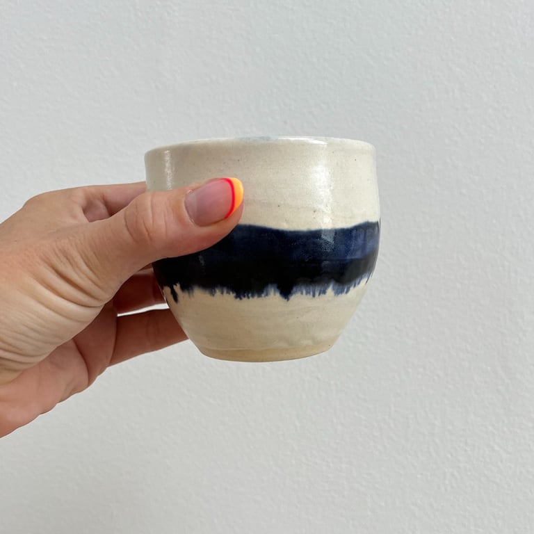 Kopper med blå stribe billede 5