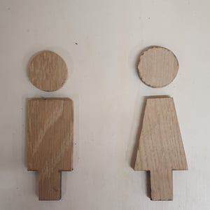 W C Dørskilte – produktbillede