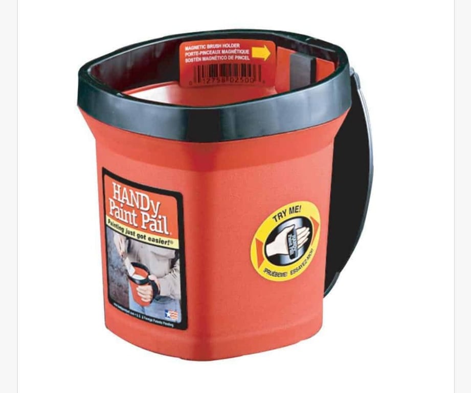 Malerspand med magnet holder til pensel1 l