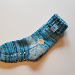 Skridsikre uldsokker størrelse 32-33 – produktbillede